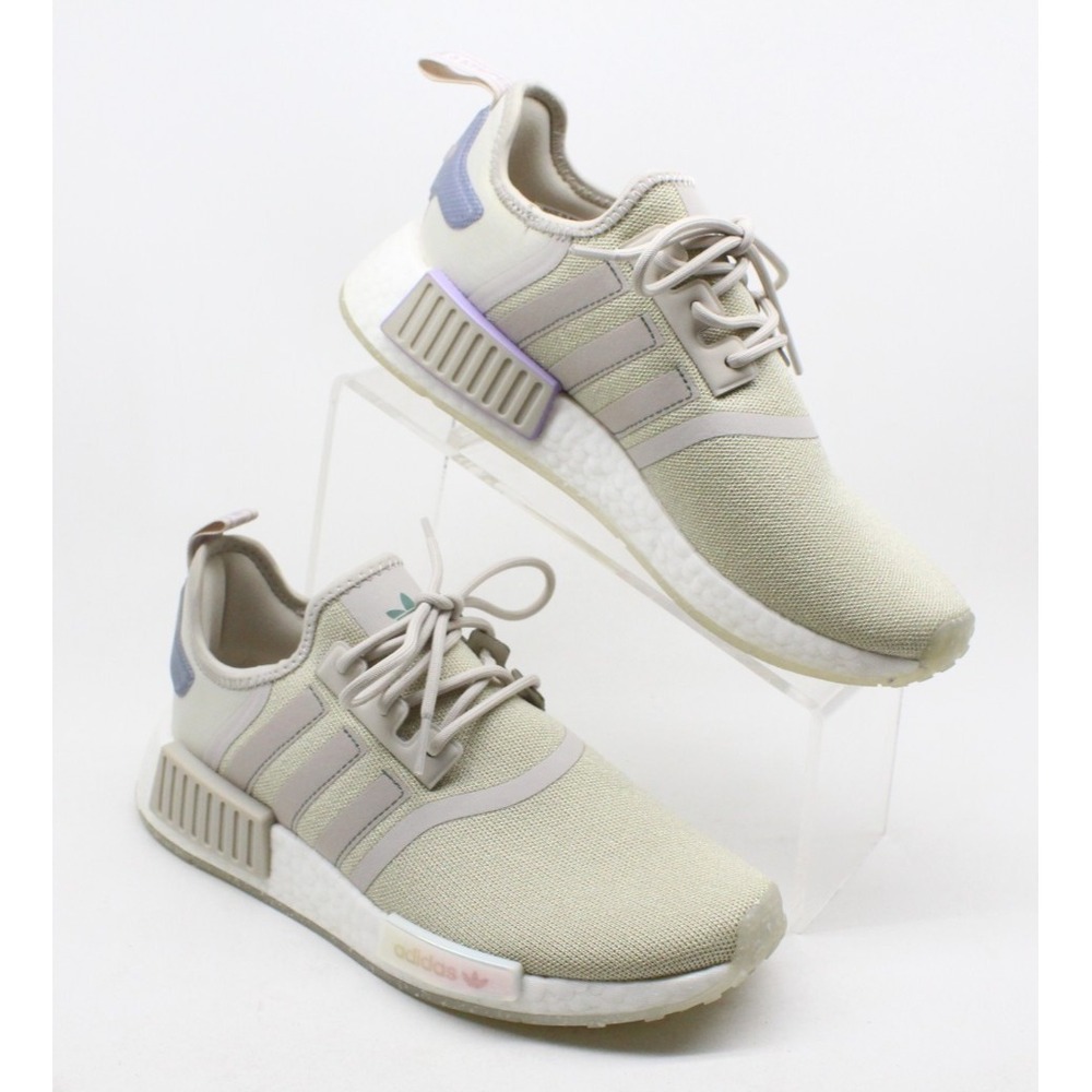 Adidas Womens NMD R1‎ GW5680 Beige Running Shoes Sneakers Size 7.5 US